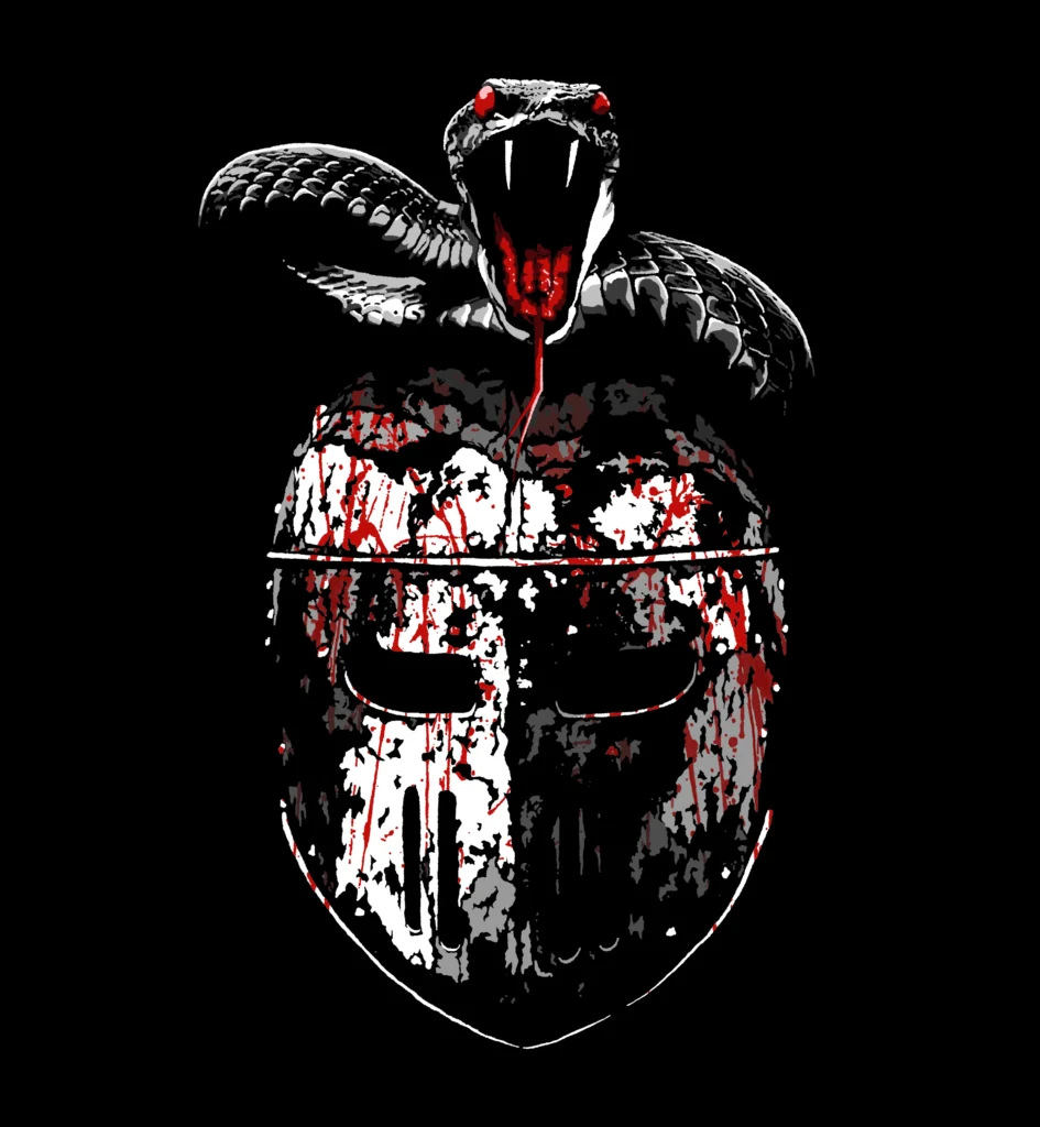 Digital art knight snake